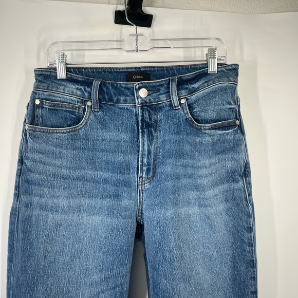 Quince Comfort Stretch High Rise Cropped Wide Leg
Jeans 26" in Medium Wash - Picture 2 of 8